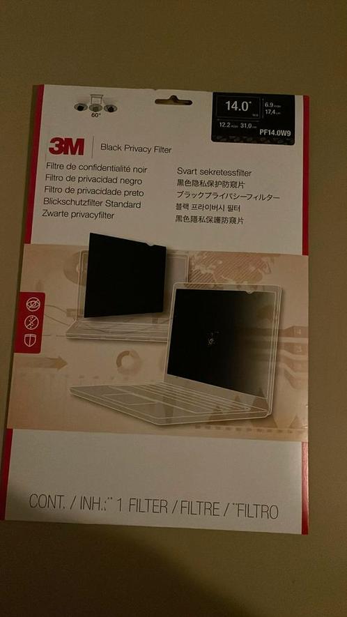 3M Privacyfilter voor breedbeeldlaptop 14", Computers en Software, Laptophoezen, Nieuw, 14 inch, Ophalen of Verzenden