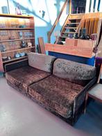 Vintage bank modulair elementenbank velvet, Ophalen, Gebruikt, C, C