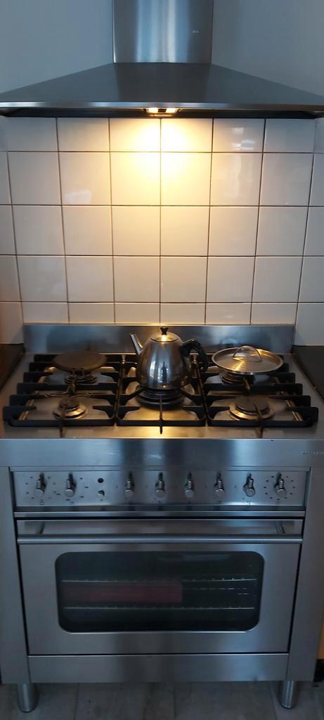 Bosch Solitaire Gasfornuis met Oven, Witgoed en Apparatuur, Fornuizen, Gebruikt, Vrijstaand, Gas, 5 kookzones of meer, 85 tot 90 cm
