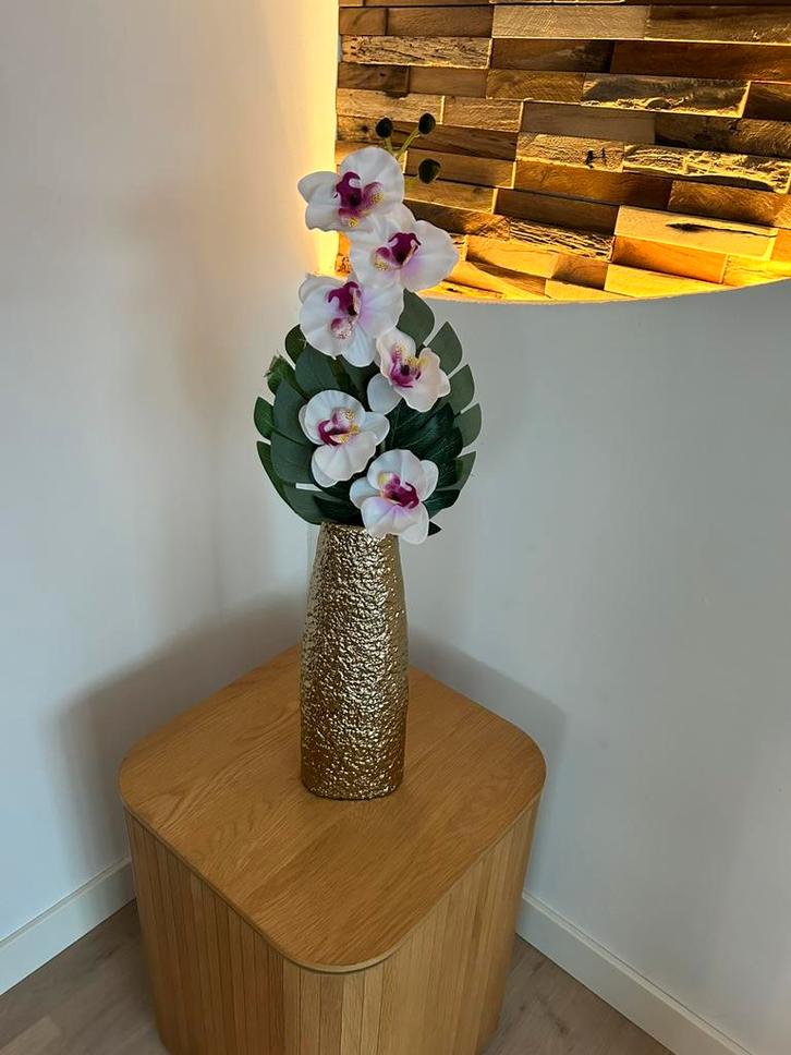 Richmond Lucino vaas – goud – 34,5 cm – luxe designobject, Huis en Inrichting, Woonaccessoires | Vazen, Nieuw, Overige kleuren