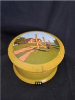 Antique Folk Art wooden box hand painted European Russian 50, Antiek en Kunst, Ophalen of Verzenden