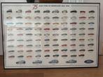 Ford 75 jaar in Nederland poster ingelijst, Ophalen, Met lijst, Deurposter of groter, Rechthoekig Liggend