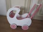 Mooie houten poppenwagen, merk Playwood, met dekje., Ophalen, Gebruikt, Duw- of Trekspeelgoed