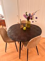 Moderne organische eettafel  110 cm, Huis en Inrichting, Tafels | Eettafels, Ophalen, Zo goed als nieuw, Rond, 100 tot 150 cm