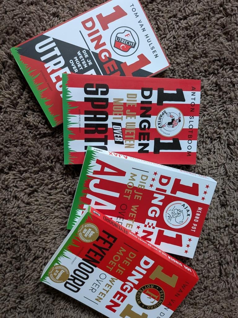SPORTBOEKEN 101 dingen FC Utrecht, Ajax + Feijenoord, Ophalen of Verzenden, Zo goed als nieuw, Overige typen
