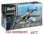 Revell 1:48 B-25D MITCHELL 4977- modelbouw -vliegtuig, Revell, Nieuw, Ophalen of Verzenden, Groter dan 1:72