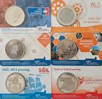 6x Coincard met Penning, Postzegels en Munten, Verzenden, Koningin Beatrix, Euro's