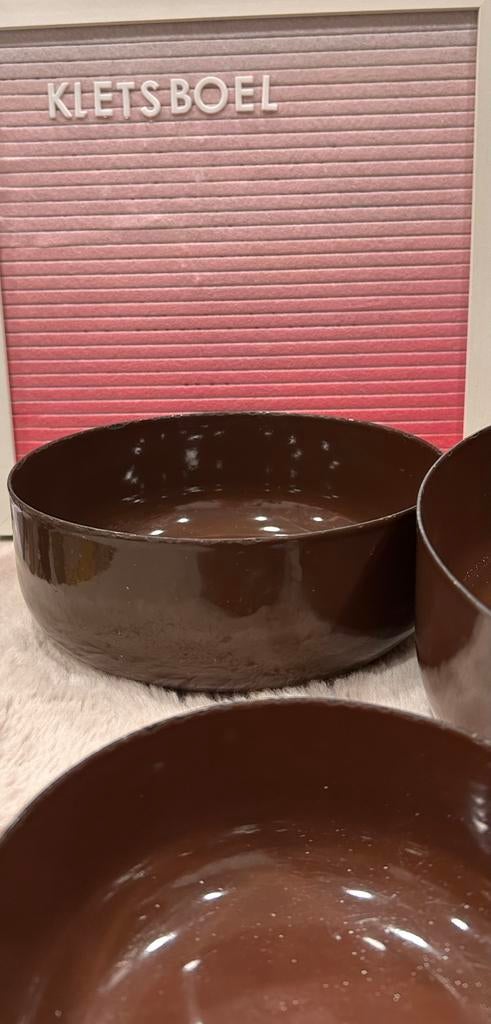 Set van 3 arabia schalen emaille, Antiek en Kunst, Ophalen of Verzenden