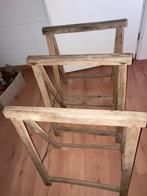 Houten schragen , nu 2 euro per stuk, Ophalen, Gebruikt