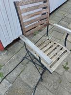 8 houten tuinstoelen, Ophalen, Gebruikt, Hout