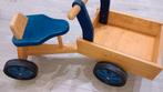 Houten speel bakfietsje, Kinderen en Baby's, Speelgoed | Buiten | Voertuigen en Loopfietsen, Ophalen, Gebruikt, Loopfiets