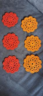 Gehaakte Onderzetters Set van 6, Huis en Inrichting, Ophalen of Verzenden, Nieuw, Glas of Kopje