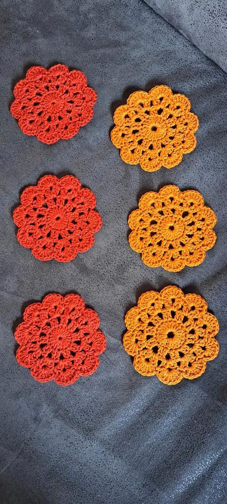 Gehaakte Onderzetters Set van 6, Huis en Inrichting, Woonaccessoires | Onderzetters, Nieuw, Glas of Kopje, Ophalen of Verzenden