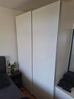 Witte Ikea Pax kast met schuifdeuren hang- en leggedeelte, Ophalen, Gebruikt, 200 cm of meer, Met hangruimte