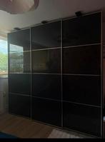 Grote schuifkast zwart, Huis en Inrichting, Kasten | Kledingkasten, Ophalen, 200 cm of meer, Zo goed als nieuw, 200 cm of meer