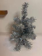 Vintage zilverkleurig kerstboompje tinsel, Diversen, Kerst, Ophalen of Verzenden, Zo goed als nieuw