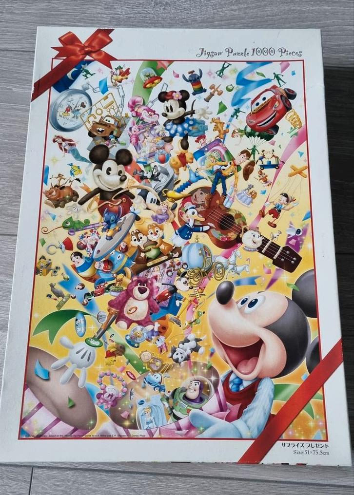 Disney Tenyo Puzzel - 1000 Stukjes, Hobby en Vrije tijd, Denksport en Puzzels, Zo goed als nieuw, 500 t/m 1500 stukjes, Ophalen of Verzenden