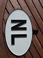 Nl aluminium retro bord vooroorlogs oltimer auto vrachtwagen, Auto diversen, Autostickers, Ophalen of Verzenden