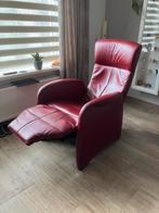 Lederen relaxstoel, Huis en Inrichting, Fauteuils, Ophalen, Gebruikt, Minder dan 75 cm, Leer