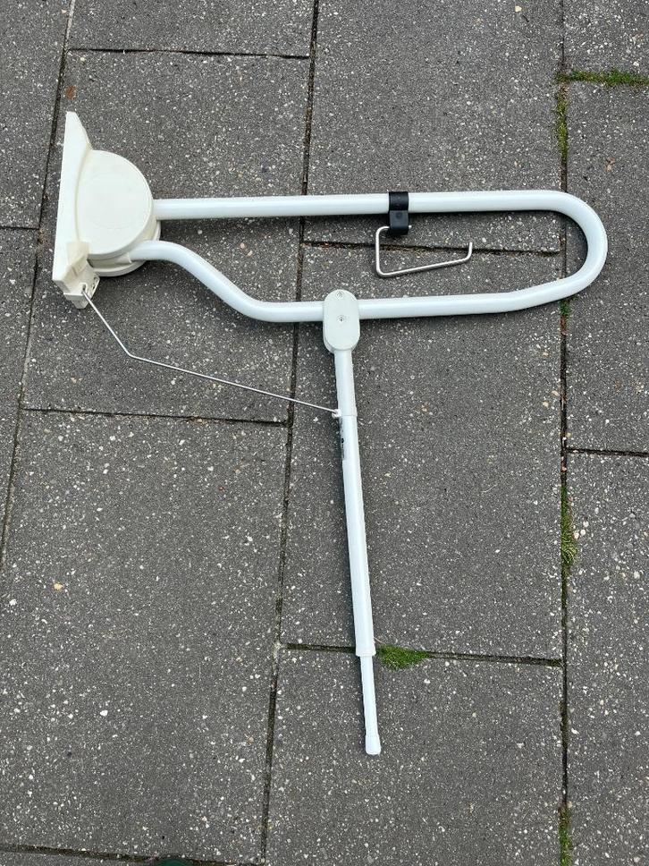 Toiletbeugel opklapbaar Linido Ergogrip 80 cm gecoat wit, Diversen, Verpleegmiddelen, Zo goed als nieuw, Ophalen