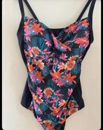 Kleurrijk badpak (achterkant zwart) maat 48., Kleding | Dames, Badmode en Zwemkleding, Ophalen of Verzenden, Zo goed als nieuw