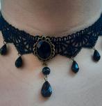 Choker zwart gothic, Ophalen of Verzenden, Nieuw, Zwart, Overige materialen