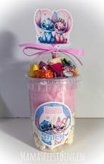 Traktatie suikerspin/popcorn en snoep STITCH, Ophalen of Verzenden, Zo goed als nieuw, Feestartikel, Verjaardag