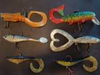 Groot kunstaas 6x diverse big shads , zie beschrijving, Ophalen of Verzenden, Zo goed als nieuw, Complete set