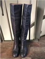 Hoge Blauwe Leren Laarzen, Hoge laarzen, Blauw, Ophalen of Verzenden, Zo goed als nieuw