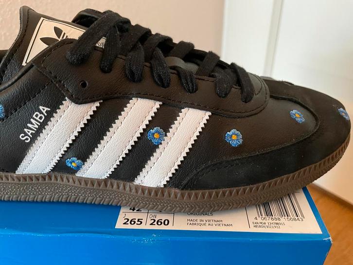 Adidas Samba Bloemen Zwart Maat 42, Kleding | Dames, Schoenen, Zo goed als nieuw, Sneakers of Gympen, Zwart, Ophalen of Verzenden