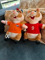 2 knuffels 30cm AH hamster voetbal oranje, Kinderen en Baby's, Speelgoed | Knuffels en Pluche, Ophalen of Verzenden, Zo goed als nieuw
