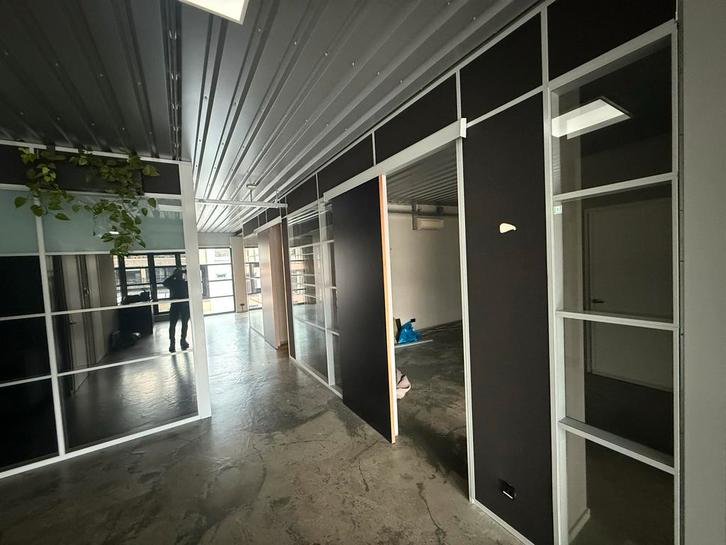 Glazen Scheidingswanden met Schuifdeuren - Gedemonteerd, Doe-het-zelf en Verbouw, Deuren en Horren, Gebruikt, Overige typen, 215 cm of meer