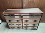 Eyecatcher chest of drawers, vintage travel ladekast, Antiek en Kunst, Antiek | Meubels | Kasten, Ophalen of Verzenden