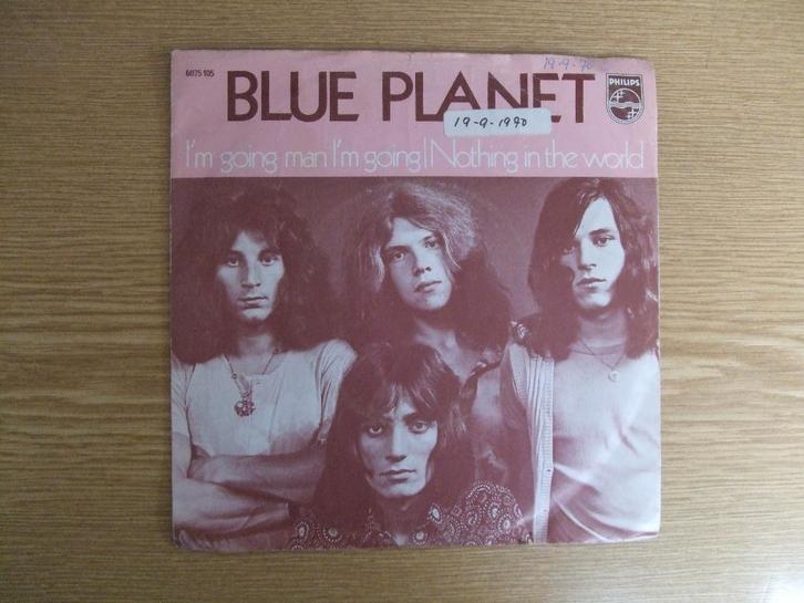 BLUE PLANET   I'M GOING MAN I'M GOING / NOTHING IN THE WORLD, Cd's en Dvd's, Vinyl Singles, Zo goed als nieuw, Single, Rock en Metal