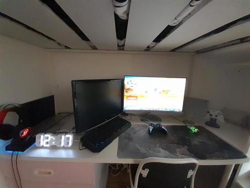 Gaming setup, Computers en Software, Desktop Pc's, Zo goed als nieuw, 3 tot 4 Ghz, HDD, SSD, 16 GB, Met videokaart, Met monitor