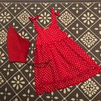 Kabouterjurkje met stevige puntmuts., Kleding | Dames, Jumpsuits, Ophalen of Verzenden, Nieuw, Rood