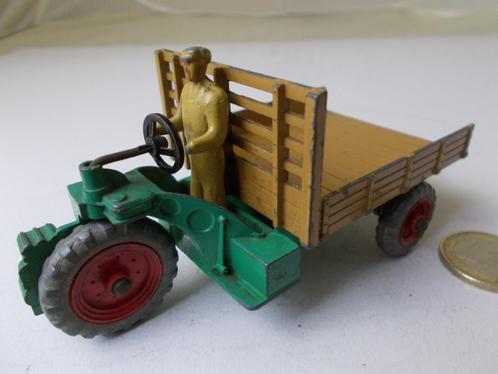 1951 Dinky Toys 27G MOTOCART. + STUUR + DRIVER., Hobby en Vrije tijd, Modelauto's | 1:43, Gebruikt, Tractor of Landbouw, Dinky Toys