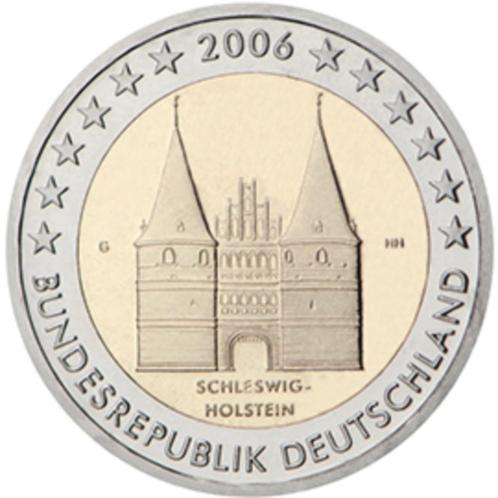 Twee Euromunt Duitsland: Holstein [2006] Letter F, Postzegels en Munten, Munten | Europa | Euromunten, Losse munt, 2 euro, Duitsland
