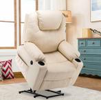 Sta-Op-Stoel. Sta-Op-Fauteuil. Verwarming, Massage, Creme, Huis en Inrichting, Fauteuils, Verzenden, Nieuw