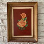 vintage jaren70 schilderij op doek, Ophalen of Verzenden