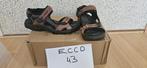 Ecco sandelet maat 43, Kleding | Heren, Schoenen, Sandalen, Ecco, Bruin, Ophalen of Verzenden