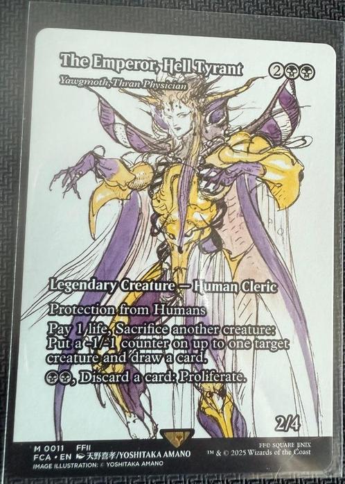 The emperor, hell tyrant ~ Final Fantasy MTG, Hobby en Vrije tijd, Verzamelkaartspellen | Magic the Gathering, Zo goed als nieuw