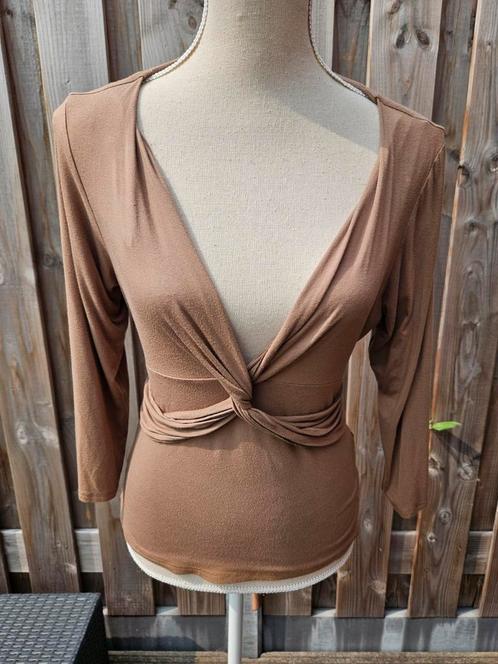 VANILIA top, Kleding | Dames, Tops, Gedragen, Maat 42/44 (L), Bruin, Lange mouw, Ophalen of Verzenden