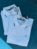 NIEUW Jacob Cohen Polo XL Wit/Blauwaccenten, Maat 52/54 (L), Verzenden, Wit, Nieuw
