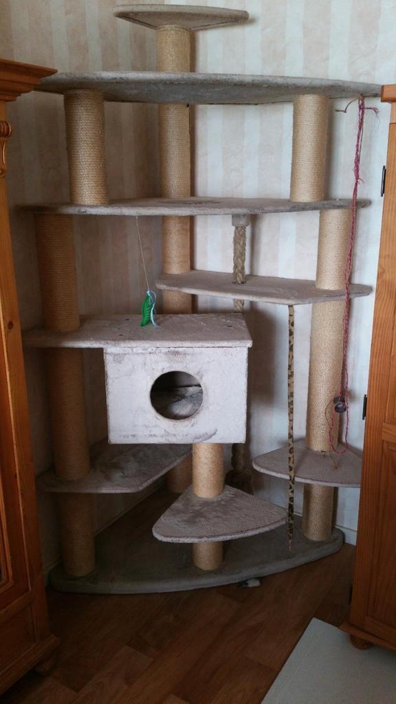 Super stevige krab en klimmeubel eigenbouw!, Dieren en Toebehoren, Krabmeubelen, Zo goed als nieuw, Krabpaal, Ophalen