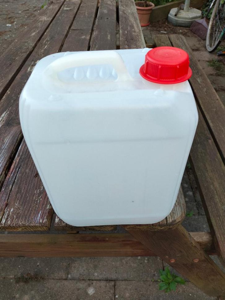 Jerrycan 5 liter wit DEN HAAG/SCHEVENINGEN, Verzamelen, Blikken, Zo goed als nieuw, Overige, Ophalen