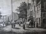 Ets gezicht op Hoorn, EC Rahms, n. C. Springer 1887, Antiek en Kunst, Verzenden