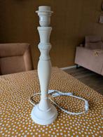 Witte houten lampenvoet (hoogte 47 cm), Huis en Inrichting, Ophalen of Verzenden, Zo goed als nieuw, Hout, Minder dan 50 cm