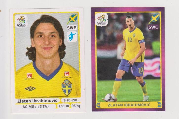 Panini stickers EURO 2012 – Zlatan Ibrahimovic, Verzamelen, Sportartikelen en Voetbal, Zo goed als nieuw, Poster, Plaatje of Sticker