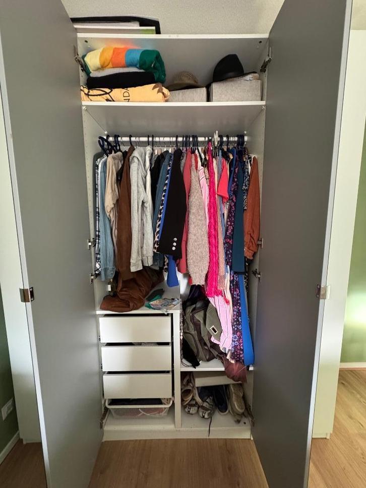 Witte ikea pax kast 236x100x60 (lxbxh), graag snelle verkoop, Huis en Inrichting, Kasten | Kledingkasten, Gebruikt, 200 cm of meer